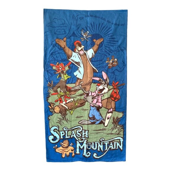 Disney Parks Splash Mountain Brer Bear Brer Fox Br’er Rabbit Beach Towel - Picture 6 of 8